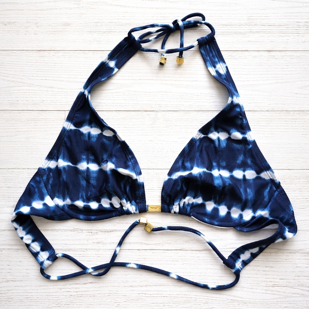 MICHAEL KORS Underwire Tie Dye Bikini Top Small Adjustable